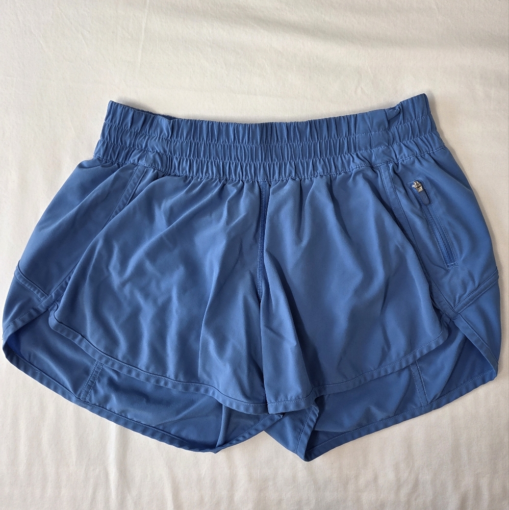 Lululemon Tracker Low Rise 4" Blue Nile Size 10 - Picture 3 of 6